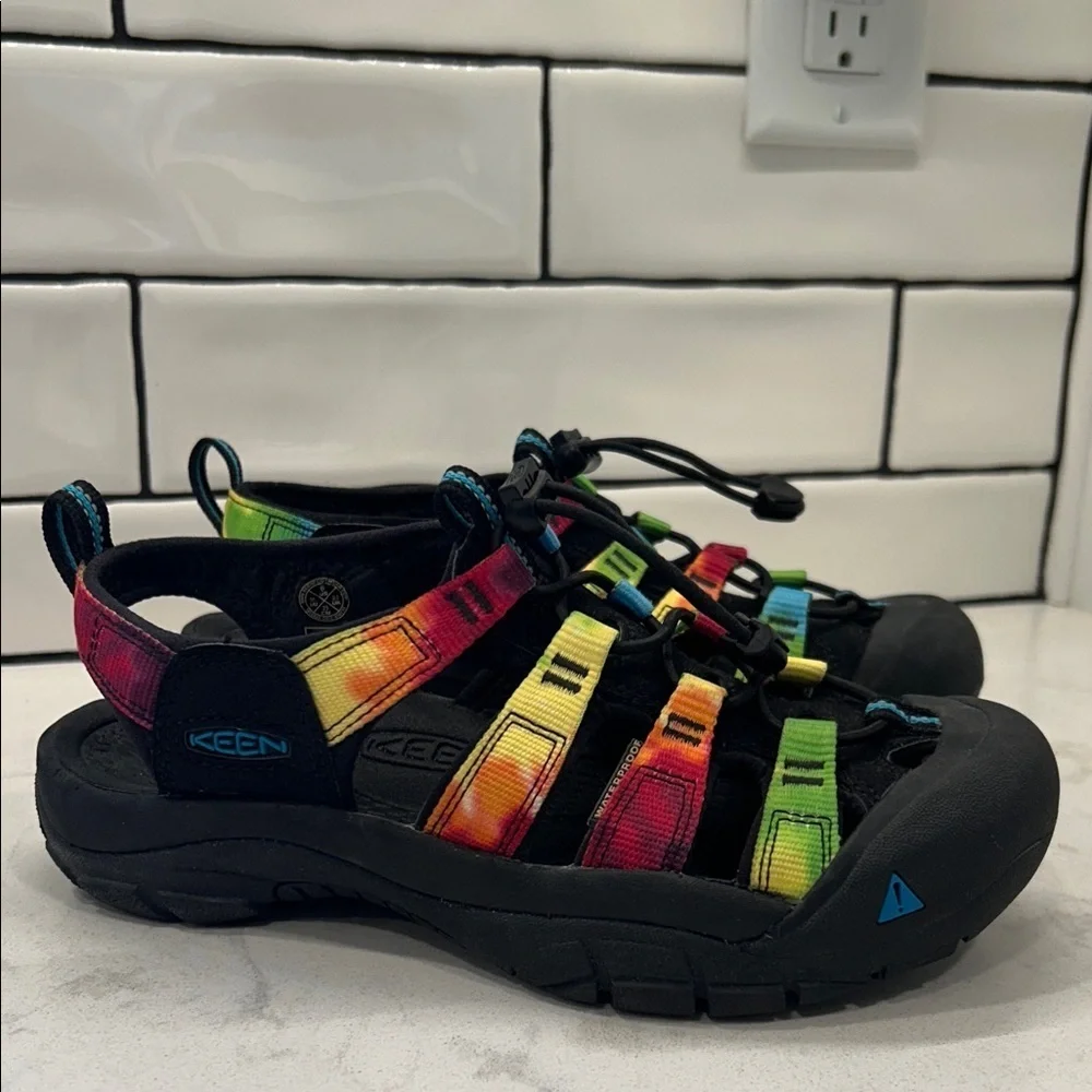 Keen Kids' Newport Retro Tye-Dye Adventure‎ Waterproof Sandals